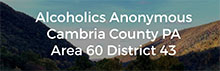 logo aa cambria county pa area 60 district 43